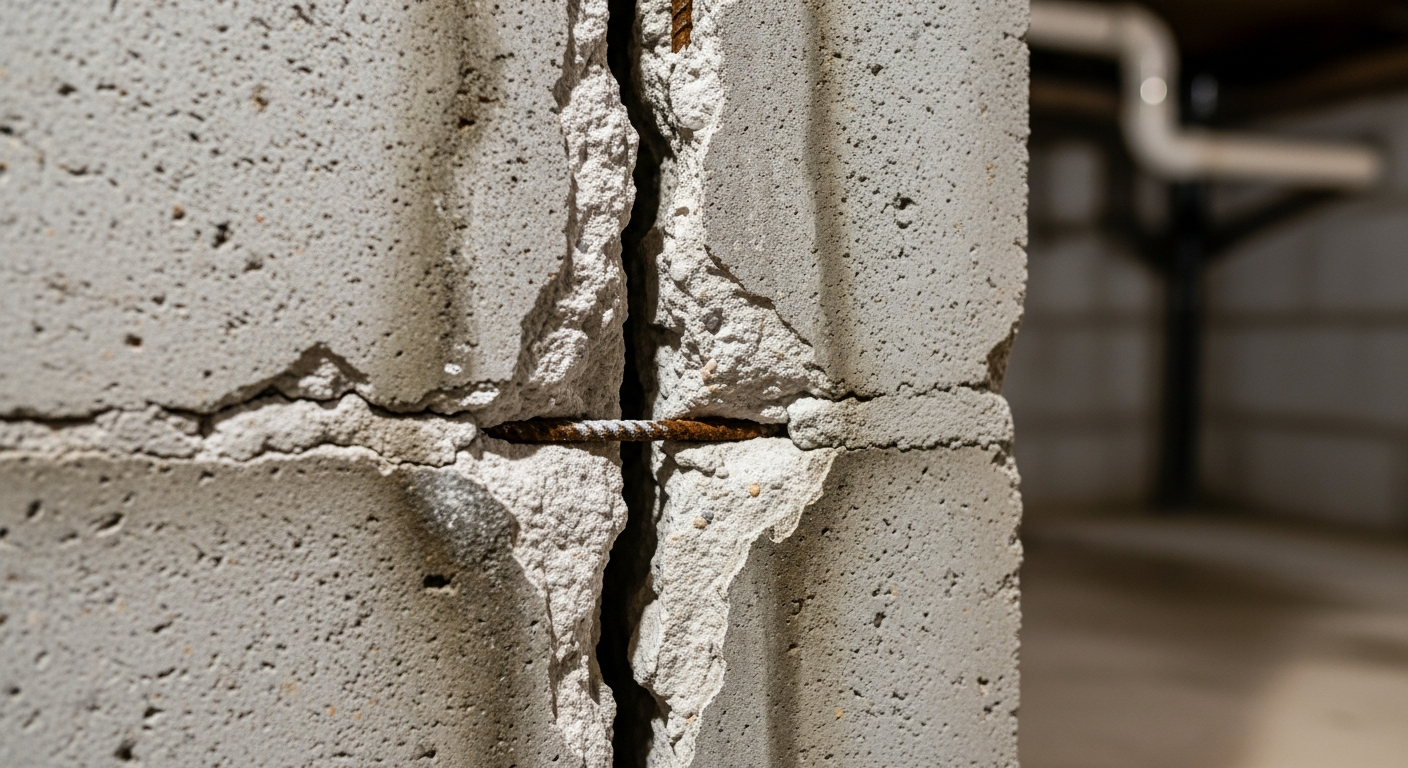 Cracked or bowing foundation walls