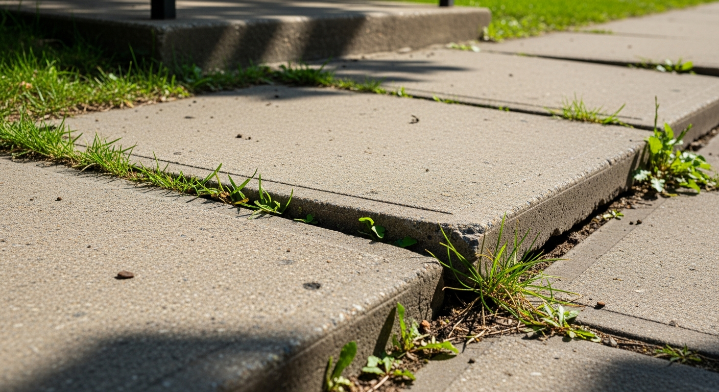 Uneven or sinking concrete